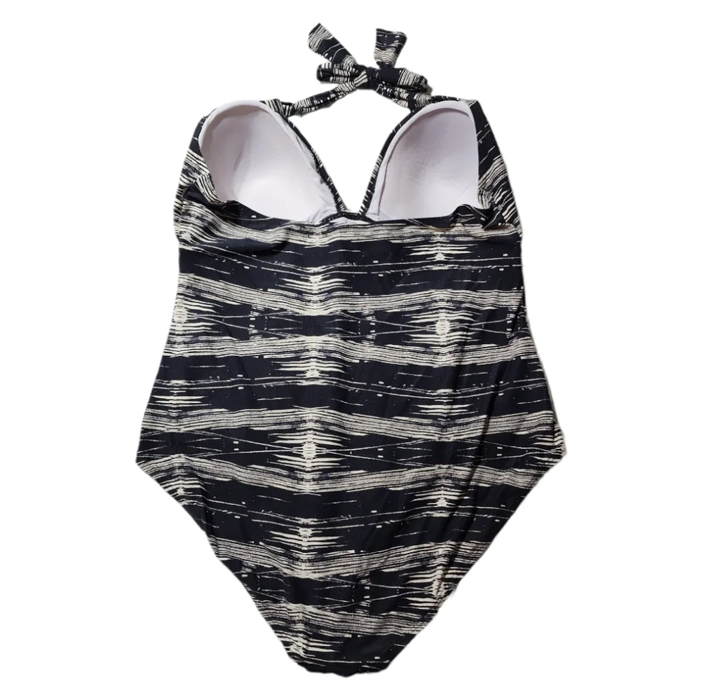 One Piece Halter Top Swimsuit.